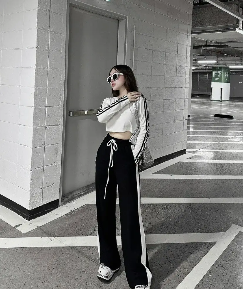 Bộ dài tay nư size 40 tới 60kg, áo croptop quần ống xuông, chất thun tăm dày dặn mềm mại co giãn Nữ Ong Cotton Thun Women