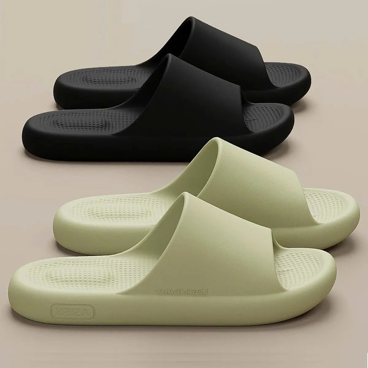 (Lùi 1-2 size) Dép Bánh Mì Nam Nữ Đúc Nguyên Khối, Dép Lê Chất Liệu EVA, Dép Slipper