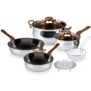 Oxone Cookware Set 4 + 2 Pcs OX911 / Stainless Steel / Panci Set / Alat Dapur Wajan
