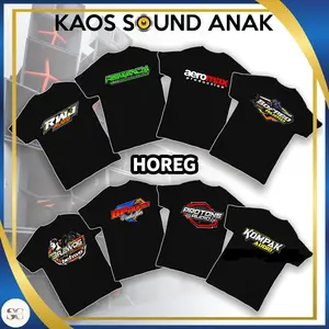 [SC] | Kaos Anak Premium Sound System Karnaval Horeg RWJ RISWANDA AEROMAX BOFAGO BREWOG BTV PROTONS KOMPAK K5 MAXIMAL BOFAST ZULFAIS BIGW SINAR MUSIK Baju Katun Combed 30s