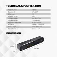 Gambar Fantech Speaker Gaming Bluetooth GROOVE BAR GS303 RGB Minimalist Super Bass Dual Mode dari GGSTORESBY Kota Surabaya 2 Tokopedia