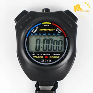 Kartika Stopwatch Olahraga Waterproof genggam Digtal LCD + Strap Outdoor