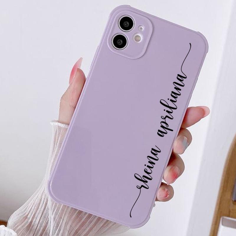 SoftCase  Macaron Custom Nama Kamu [CN] For All Type - SoftCase Tebal - SoftCase Lentur Hardcase Case Casing 3