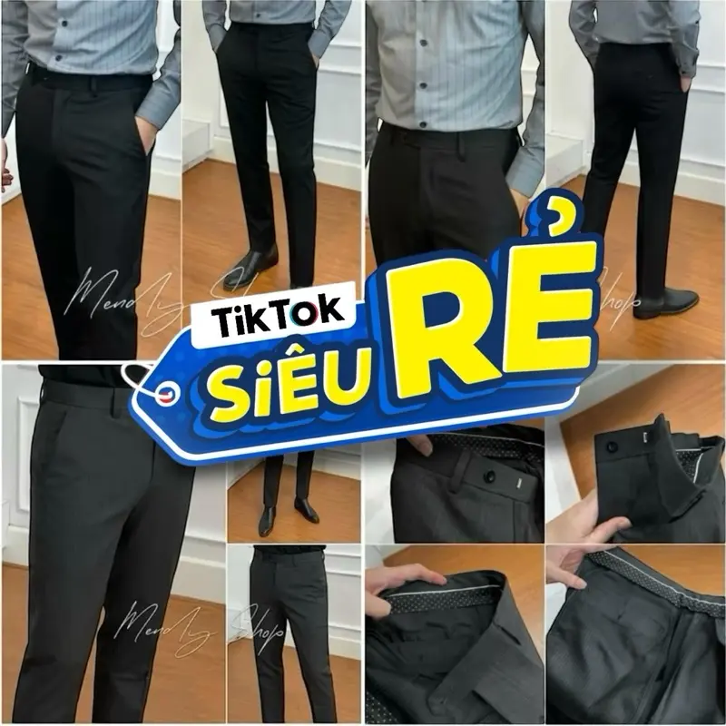 Quần Âu Nam Cao Cấp Mendyshop chất liệu co giãn không nhăn. Menswear tối giản quantay quandai quần
