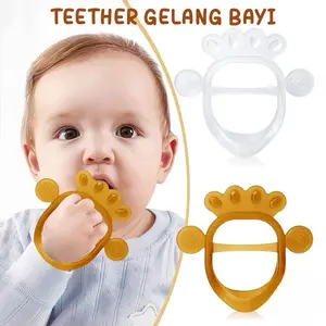 Teether  Gelang Bayi Transparan Mainan Bayi Model Gelang Lembut BPA Free | Gigitan Bayi Bahan Silikon Pereda Nyeri Tumbuh Gigi