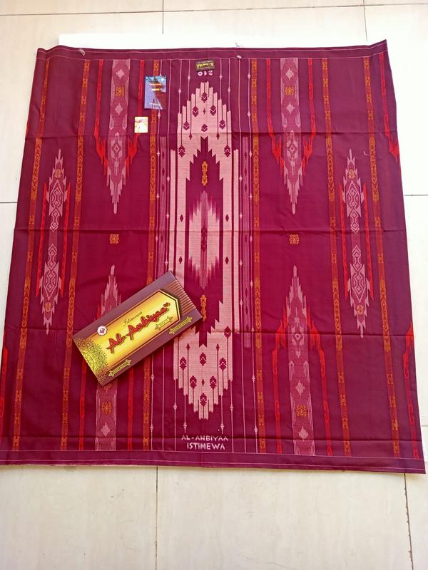 Sarung Al Anbiyaa Motif BHS Terbaru Sarung Sholat Pria Dewasa Murah Sarung Santri Viral Muslim Printing 3