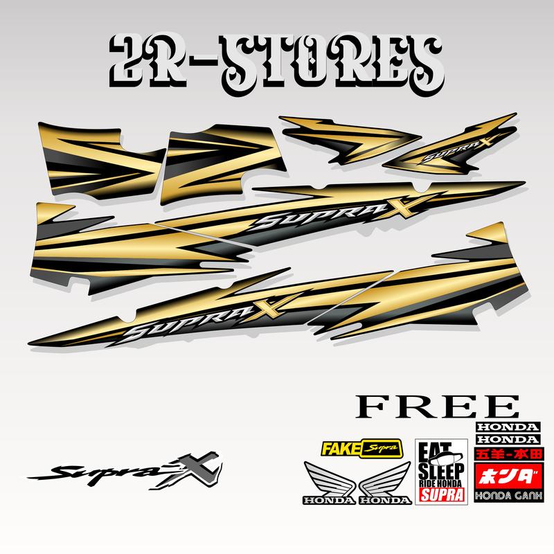Product Introduction of striping supra x lama grafis 07 stiker lis body supra x Motorcycle 2