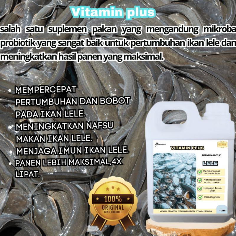 VITAMIN PLUS IKAN LELE. VITAMIN IKAN LELE AGAR CEPAT BESAR 1LITER PROBIOTIK PEMACU DAN PERANGSANG PERTUMBUHAN IKAN LELE TERMURAH DAN TERJAMIN PRODUK ORIGINAL 1
