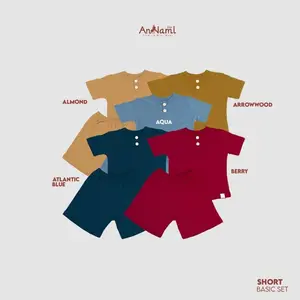 An-Naml Kids - Short Basic Set - Setelan Anak Celana Pendek Usia 2-6 Tahun