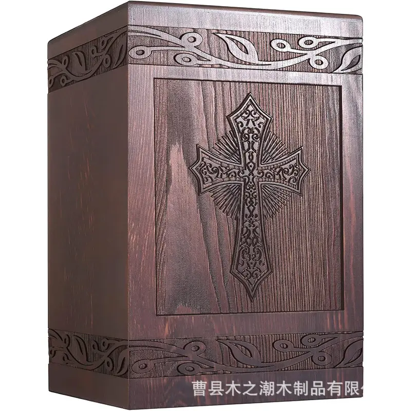 Solid Wood Urn Pet Funeral Supplies Desktop Memorial Box Pet Funeral Box Pet Ashes Storage Box