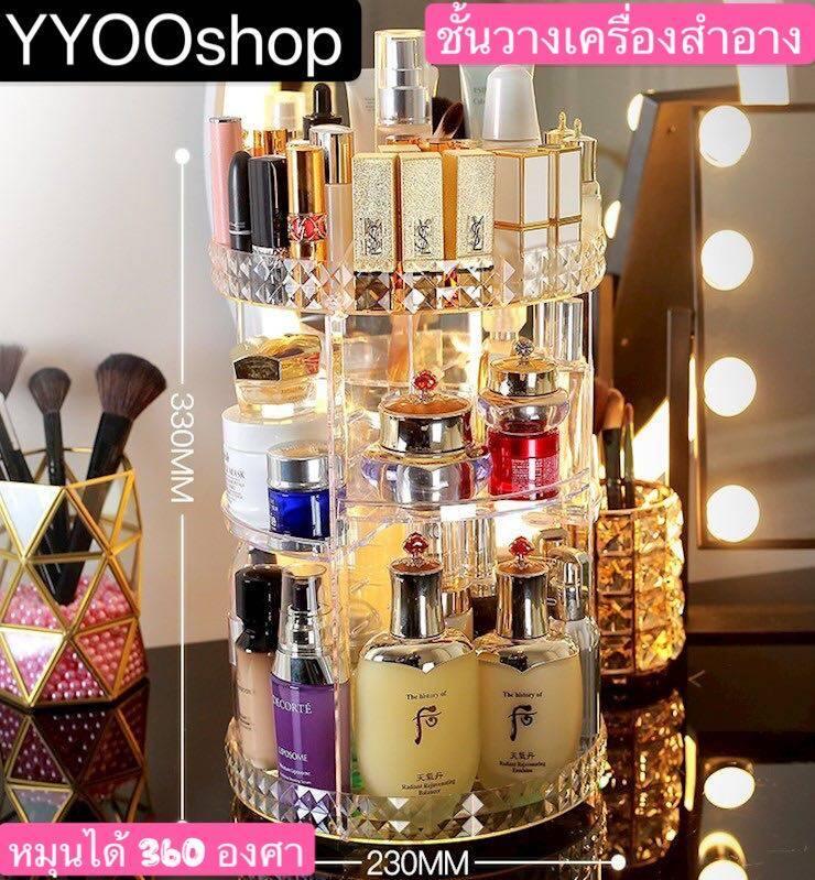 Product Introduction of พร้อมส่งจากไทย ชั้นวางเครื่องสำอางกล่องเครื่องสำอางหมุนได้360° ยบโต๊ะเครื่องแป้งกล่องอะคริลิคใส่เครื่องสำอางกระเป๋าใส่เครื่องสำอางกล่อง ชั้นวางของ 3