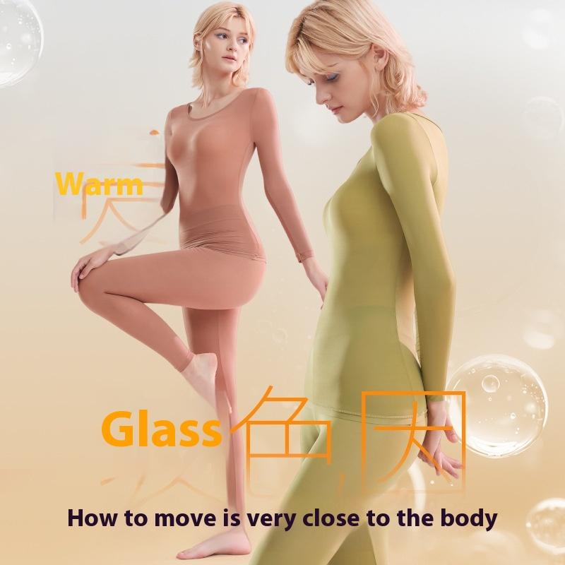 Đồ Lót Giữ Nhiệt, Siêu Mỏng, Dành Cho Nữ, Chăm Sóc Da, Ấm Áp, Quần Dài Dài Tay, Thích Hợp Cho Mùa Thu Và Mùa Đông, Áo Cho Nữ, Quần Dài Johns