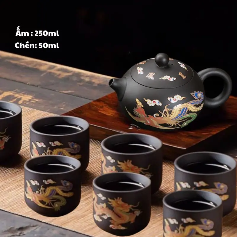 [ Trà Đạo Quán - Tinh An ] Ấm Tử Sa Tây Thi Đổi Màu - Có Tiếng chim kêu 4