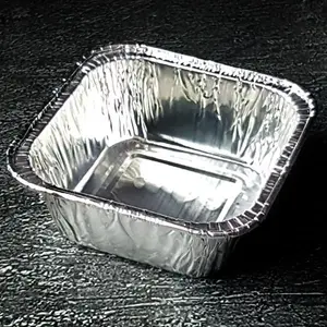 10 PCS WADAH Alumunium foil tray OX 100 / cup aluminium OX-100 WADAH + TUTUP BEST FRESH 110 ML