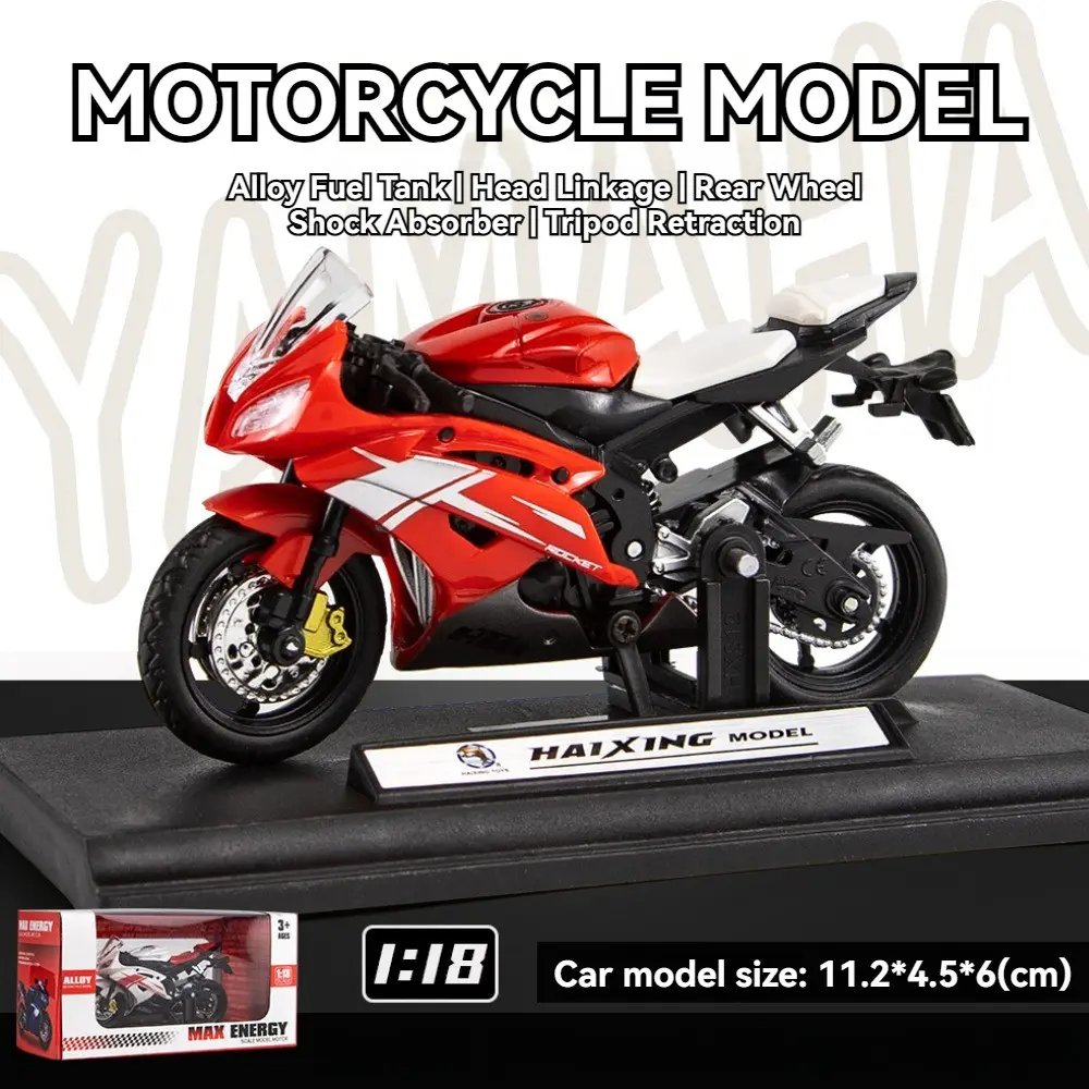 Yamaha 1:18 Motorcycle Model Alloy Metal Sports Racing Motorcycle Series Children's Toy Gifts