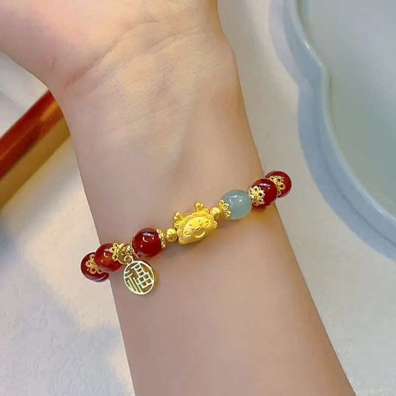 COD Gelang Keberuntungan Motif Naga Bracelet Dragon  Pria & Wanita GLG06 3
