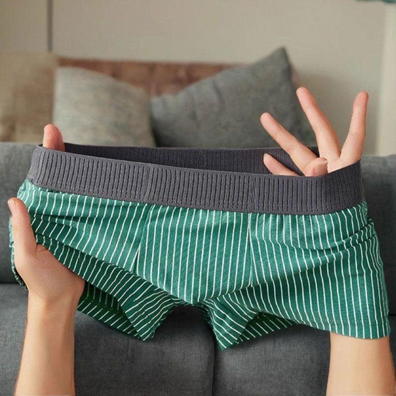 Product Introduction of Quần Lót Nam, Quần Boxer Cạp Thường Kẻ Sọc, Thoáng Khí, Bốn Góc, Thể Thao, Thoải Mái, Thích Hợp Cho Giới Trẻ, Hợp Xu hướng 4