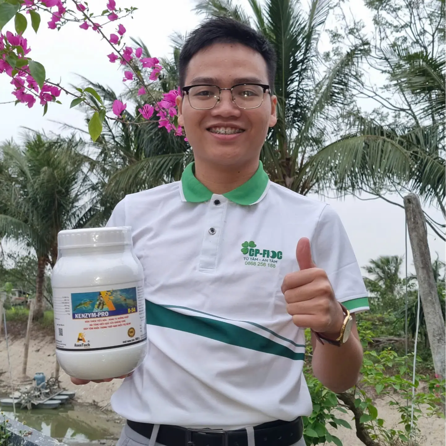 [COMBO 3 HỘP] ASENTECH KENZYM PRO B-54 500 Gram - Hỗ trợ tôm tăng trưởng nhanh, kích thích ăn nhiều, tôm tiêu hóa nhanh. Sản phẩm hỗ trợ tôm ăn nhiều, tăng trưởng nhanh