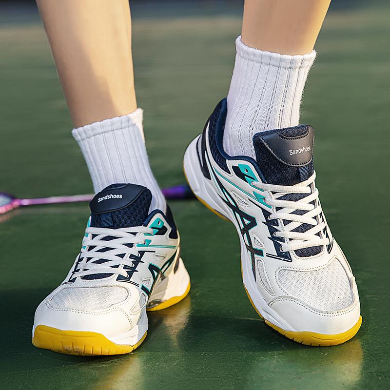 Product Introduction of Kasut sukan bernafas untuk lelaki dan wanita, kasut badminton, olahraga, anjal, baru Sneakers Shoes 14
