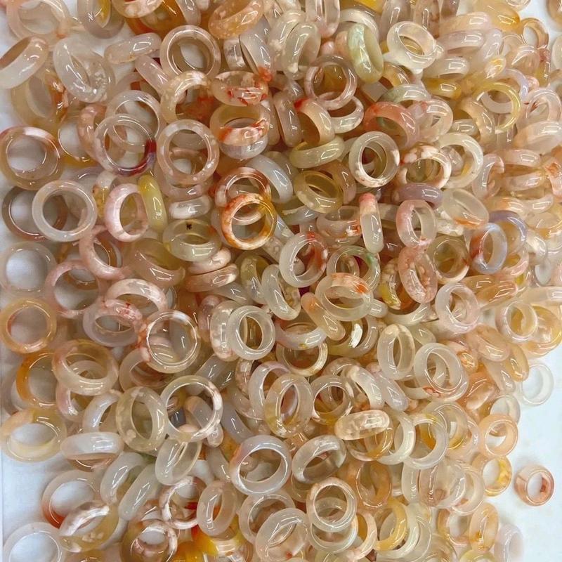  Nhẫn Mã Não Hoa Anh Đào Bản Đẹp Chất Liệu Đá Tự Nhiên Cách Đo Size Trong Phần Mô Tả Sản Phẩm KoC 