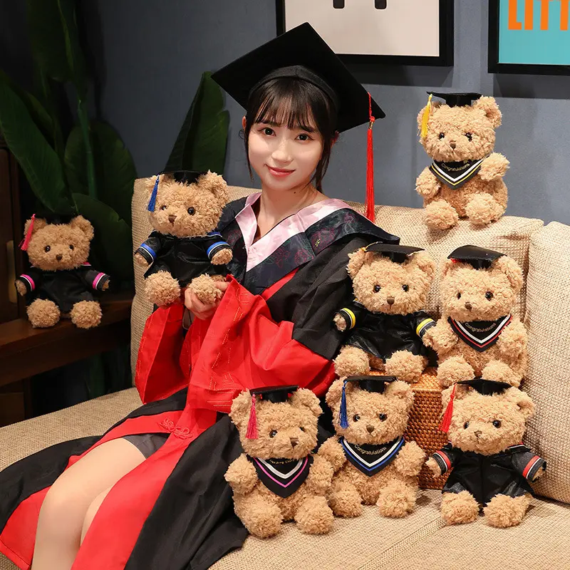 Búp Bê Gấu Bông Tốt Nghiệp Gấu Bông Cử Nhân Tiến Sĩ Tốt Nghiệp Dễ Thương Gấu Tốt Nghiệp Nhồi Bông - Quà Tặng Tốt Nghiệp