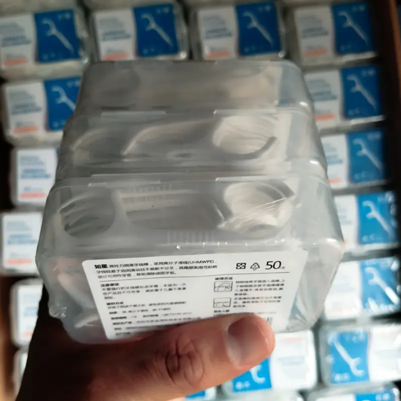 Dental Floss - Sét 9 - 12 hộp chỉ nha khoa tiệt trùng , thân nhỏ mảnh ,sợi chỉ mảnh , đầu tăm nhọn 4