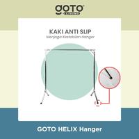 Gambar (Best Offer) Goto [COD] Helix Tiang Jemuran Baju Besi Lipat Hanger Pakaian Portable dari Goto Living Kota Tangerang 4 Tokopedia