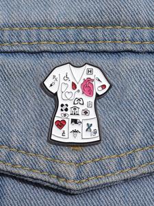 Broche de Diseño de Doctor y Enfermera, Accesorios de Ropa Lindos para Mujeres y Hombres, Pin de Esmalte Adecuado para Mochilas, Jeans, Bufandas, Decoración de Sombreros