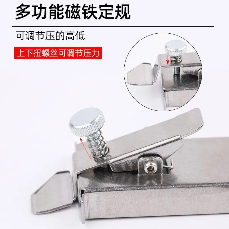 Cữ Căn Thẳng Đường May - Nam châm KIỂU MỚI Gắn ( Căn Mép vải) máy công nghiệp và gia đình 5