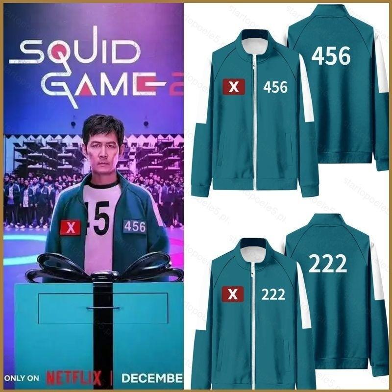 Product Introduction of 2025 new Squid Game Season 2 number 456 222 149 show zipper Sweatshirt coat jacket Unisex Top 29