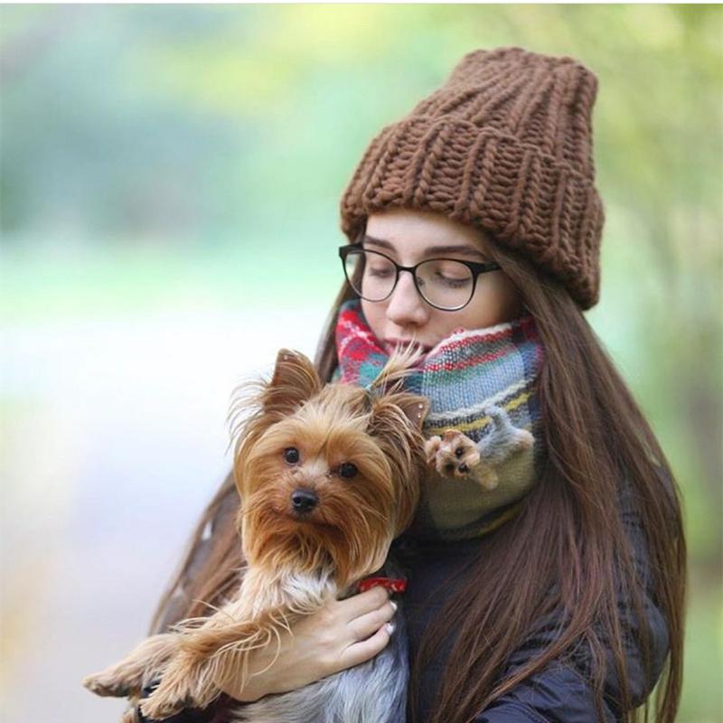 Product Introduction of Winter Knitted Beanies Hat Thick Soft Warm Coarse Large Knitted Solid Hat Female Ice Ski Bonnet Skullies Beanies Hat Cap 14