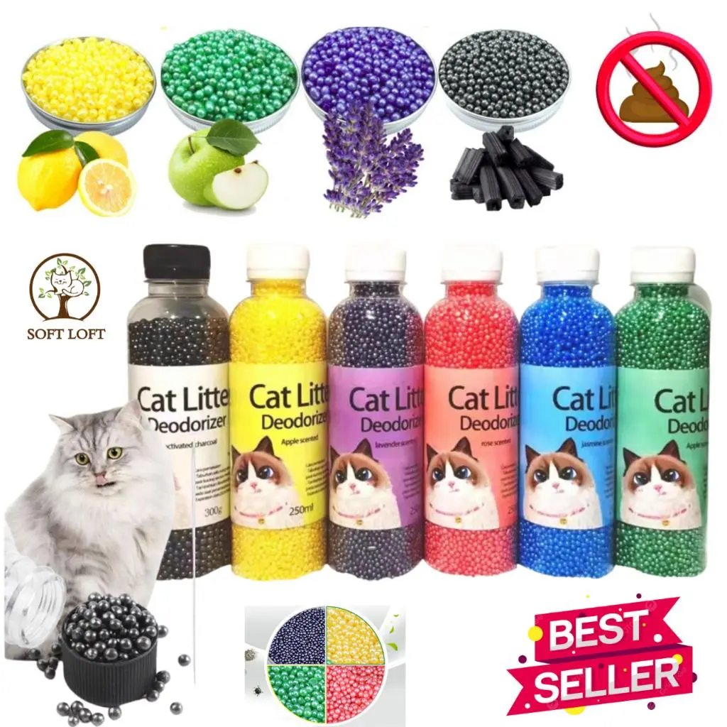 [SG SELLER] Cat Litter Deodorant Beads Odor Control Fresh Scent Deodorizer Beads Anti Bacterial Beads