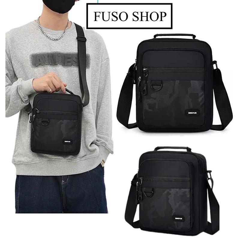 ( MUA 1 TẶNG 1 ) Túi đeo chéo nam nữ FUSO chống nước vải Polyester bền đẹp phong cách HÀN QUỐC- TẶNG 1 VÍ THỜI TRANG 1
