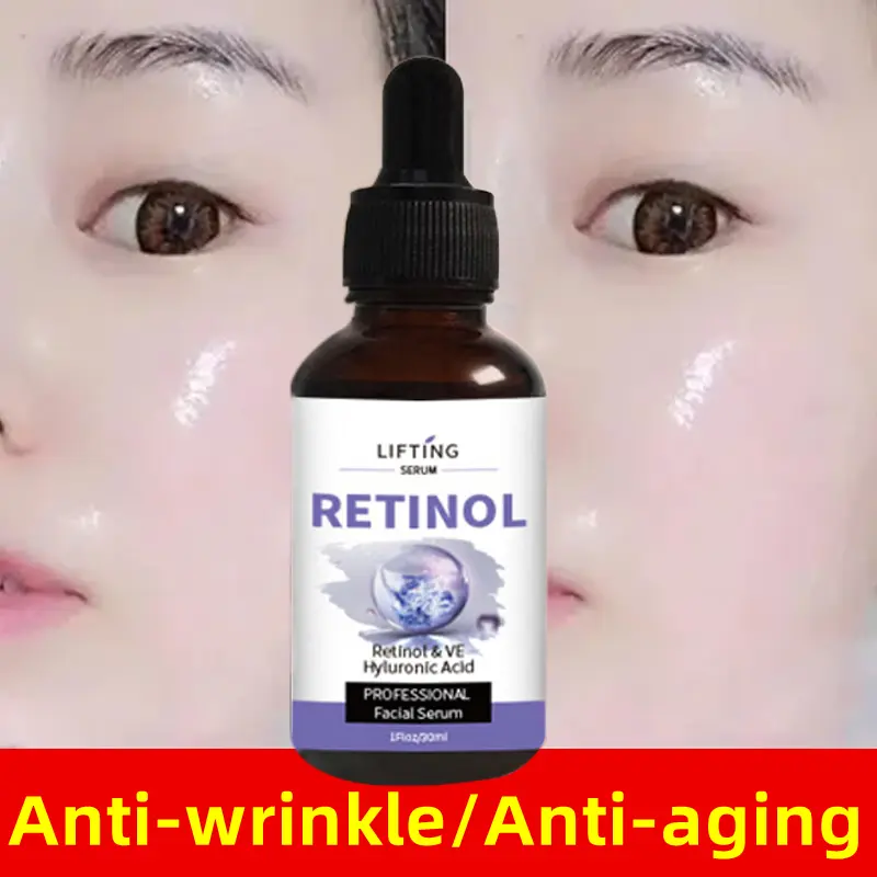 Retinol Facial Serum Anti Wrinkle Anti-aging Whitening Remove Dark Glow Skin  Facial Serum for Glowing Skin Serum Moisturizing Lifting Firming Skin Fade Fine Lines jhy016
