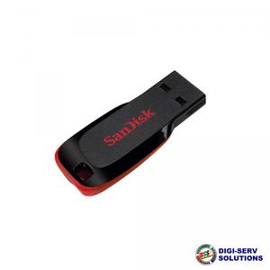 Sandisk Cruzer Blade 64GB USB 2.0 Flash Drive - BLACK