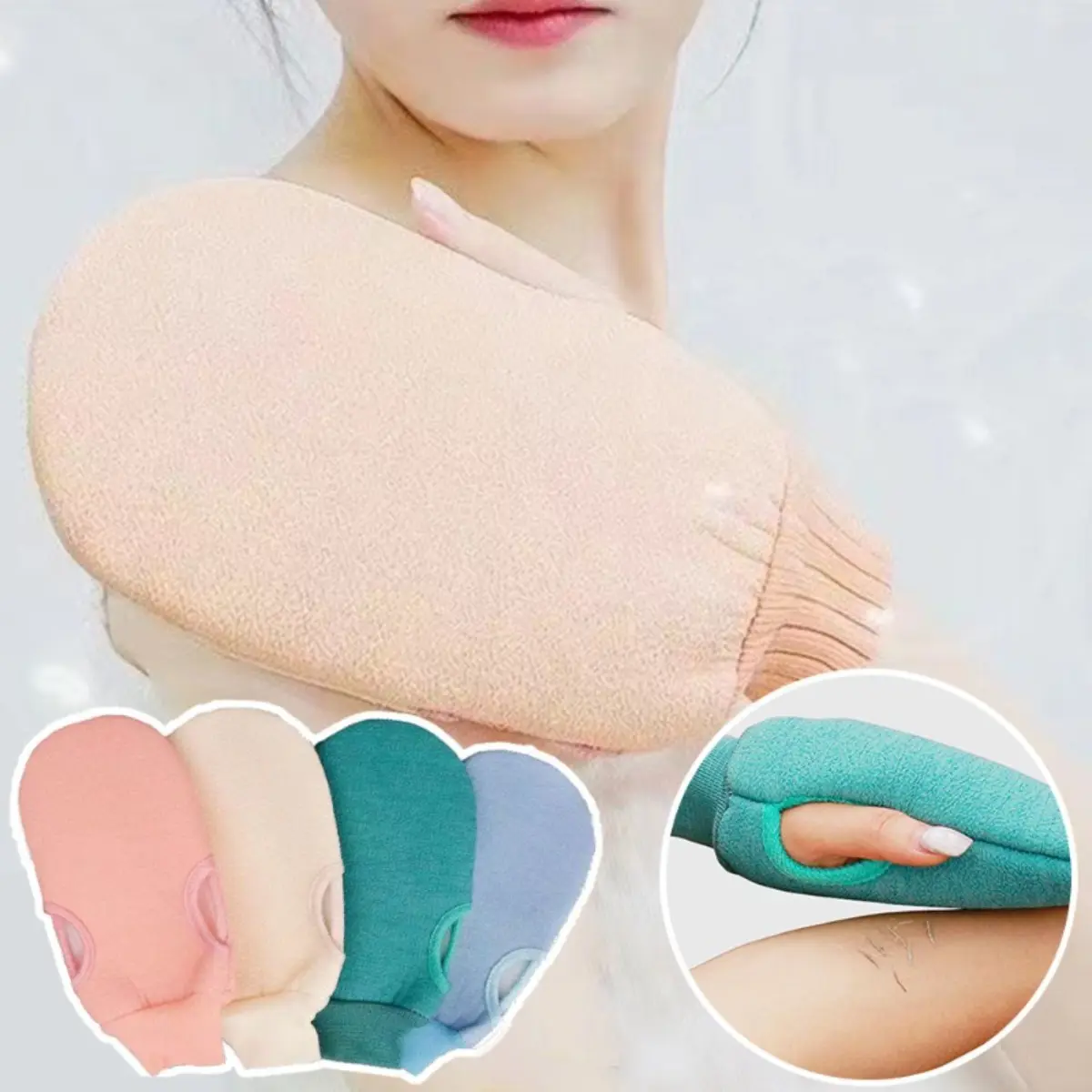 1PC Bath For Peeling Exfoliating Body Cleaning Scrub Mitt Rub Dead Skin Gloves For Shower Body Brush Towel SPA Foam Body Massage