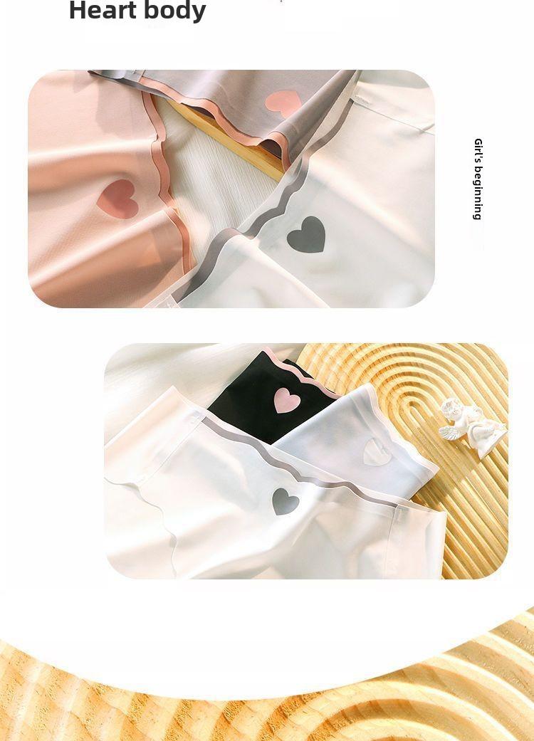 Product Introduction of Mid-Waist Triangle Panties Summer Ice Silk Non-Marking Panties Female Thin Section Quick-Drying Graphene Antibacterial 3
