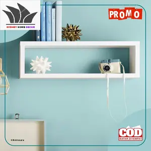 Rak Ambalan Persegi 60x22cm Lapis HPL Dinding