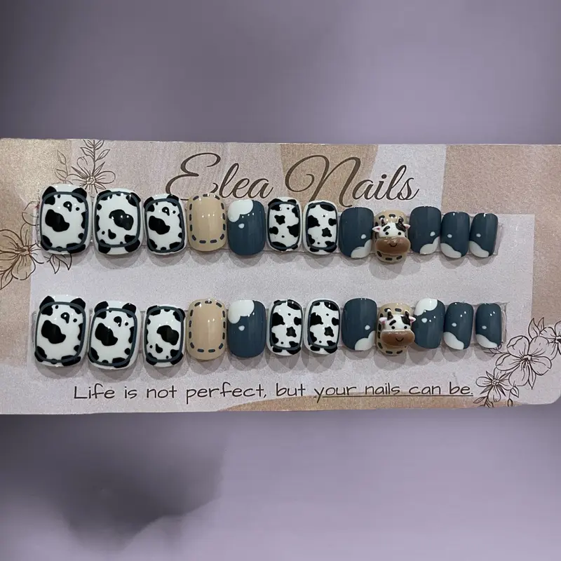 KODE C - KUKU PALSU 3D ISI 24PCS DENGAN LEM JELLY Art Nail 5