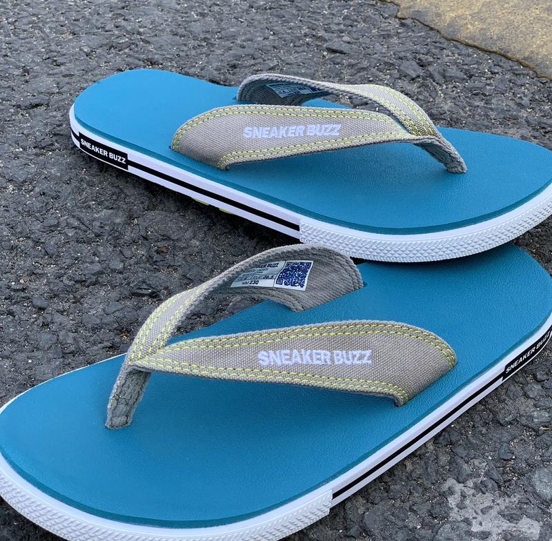 Dép Sneaker Buzz Xanh Quai Xám Chính Hãng 1