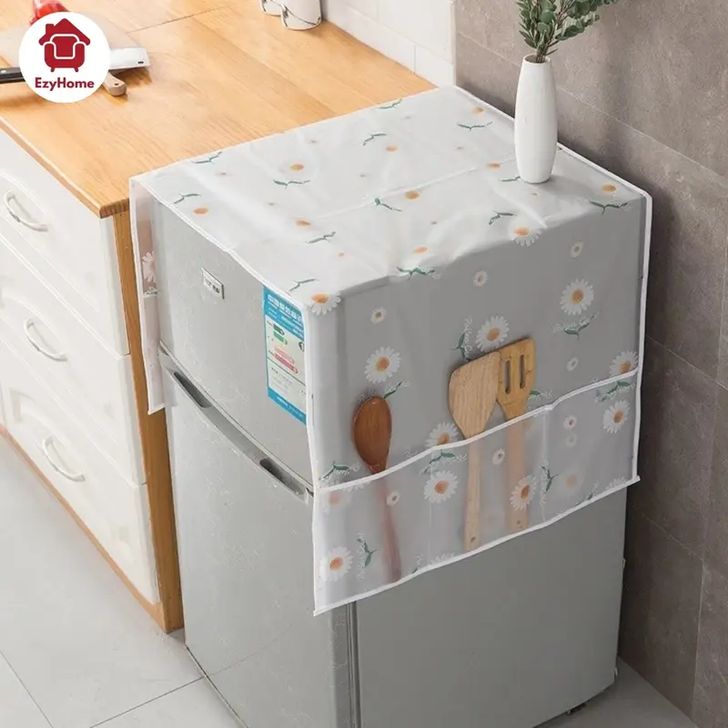 [COMBO 2] Tấm Phủ Tủ Lạnh, Máy Giặt Có Ngăn Để Đồ - Chống Bụi, Chống Dầu Mỡ, Chống Nước, Dễ Lau Sạch miếng lót 8