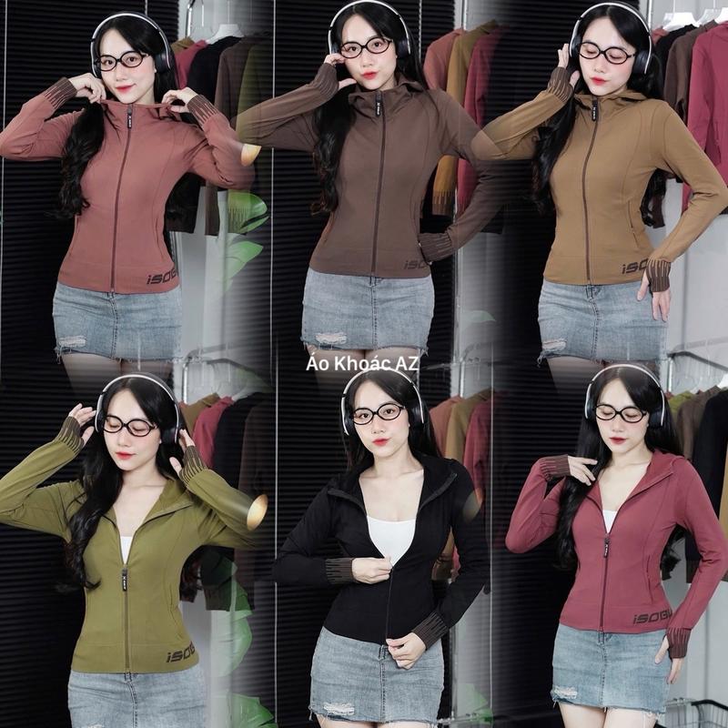 36-70kg Áo Khoác Thể Thao Nữ Form Lỡ Ôm Body Vải Thun Dệt Kim Quảng Châu EO-Mẫu Mới . Áo Khoác Nữ Tập Gym Yoga Chạy Bộ Đồng Sport