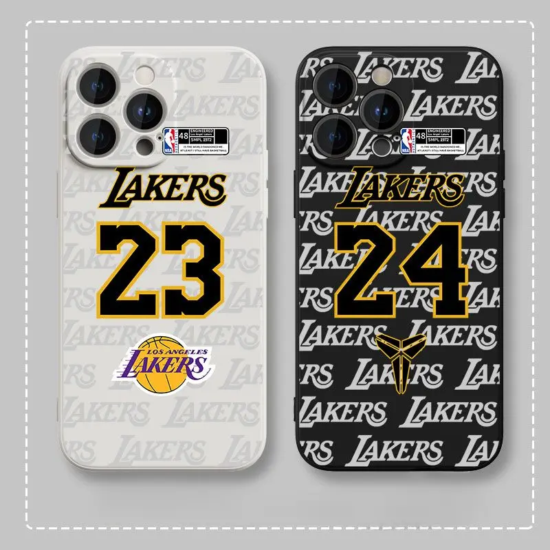 Casing for iPhone,Lakers Kobe.23.24,Compatible with iPhone 6 7 8 PLUS 11 12 13 14 15 PRO MAX X XR XS Anti drop and shockproof protection soft case
