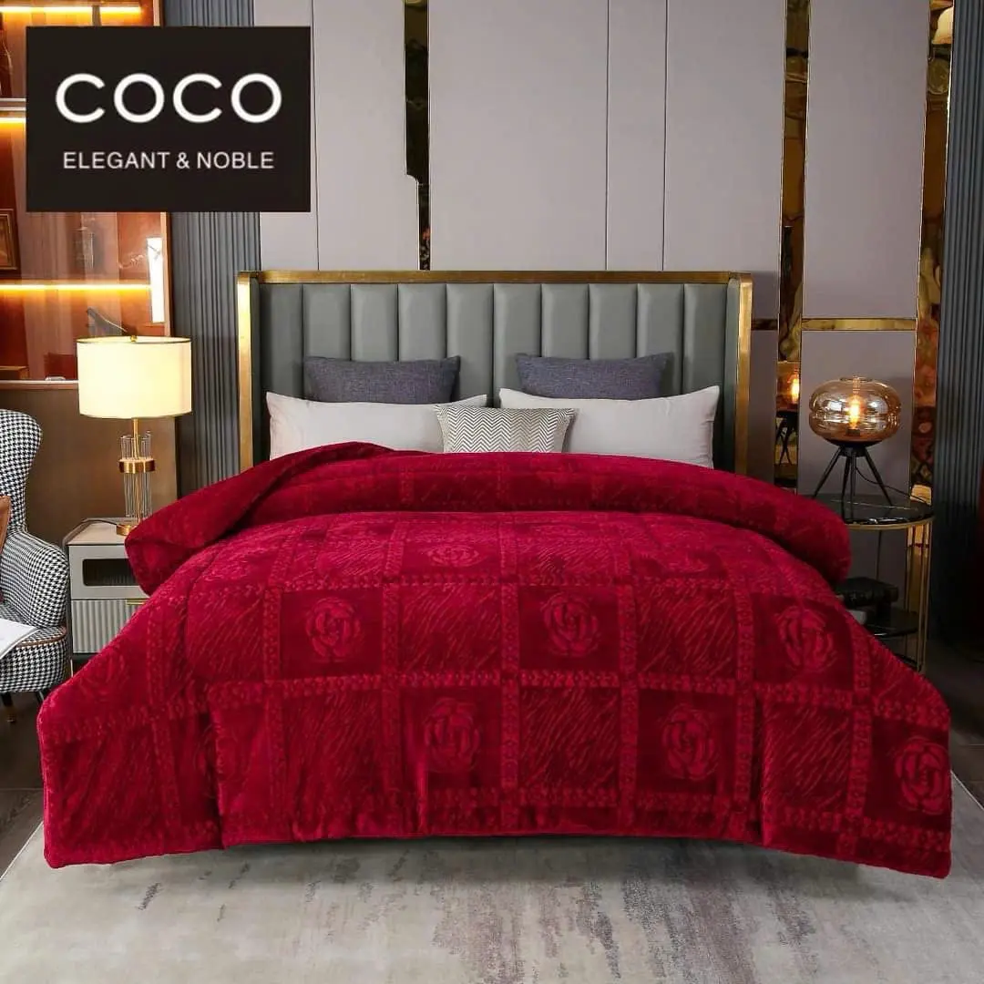 Chăn Coco lông thỏ mẫu mới  kích thước 2mx2m3 - cân nặng 3,4-3,8 kg chăn  trần chăn  lông chăncoco chan  long