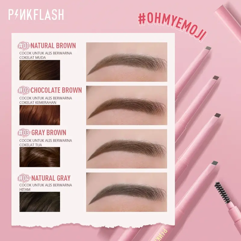 PINKFLASH Waterproof Auto Eyebrow Pencil | PF-E09 8