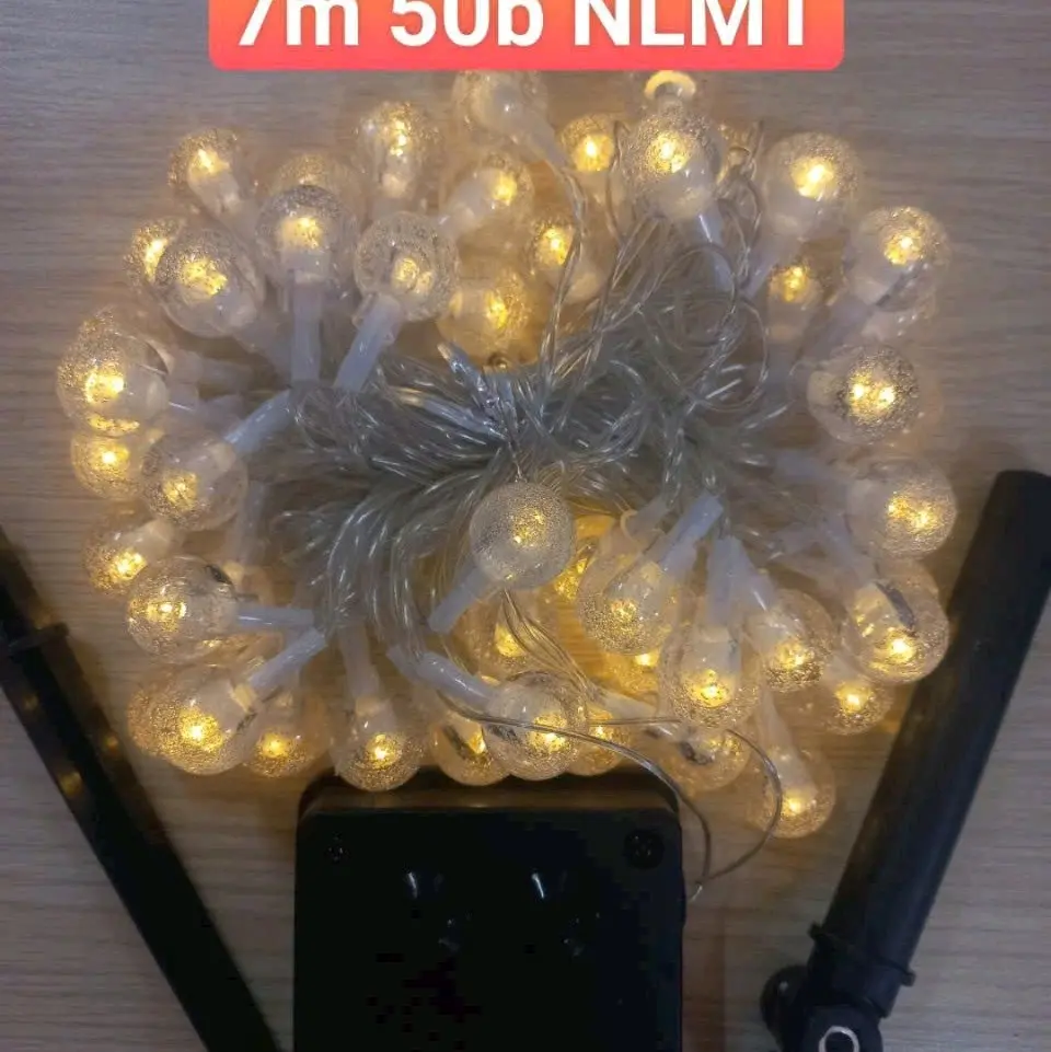 Đèn dây led năng lượng mặt trời nhiều kiểu,màu sắc trang trí ngoài trời đẹp rực rỡ chong