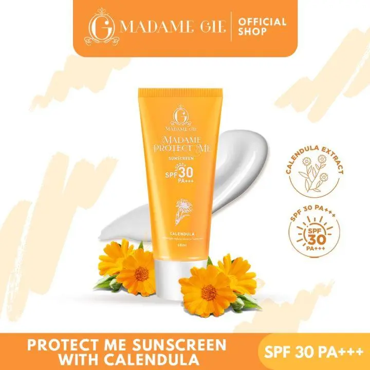 PROMO Original Madame Gie Madame Protect Me Sunscreen SPF 30 PA +++ Calendula - Skincare Sunblock Sunscreen GRATIS ONGKIR 2