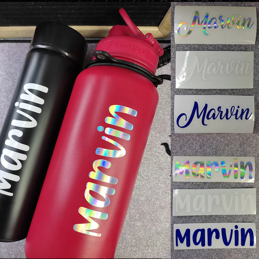 Customize Text Name Decal Stickers Waterproof for Motors, Tumbler, Flask, Laptop, Mugs, Glass, COD