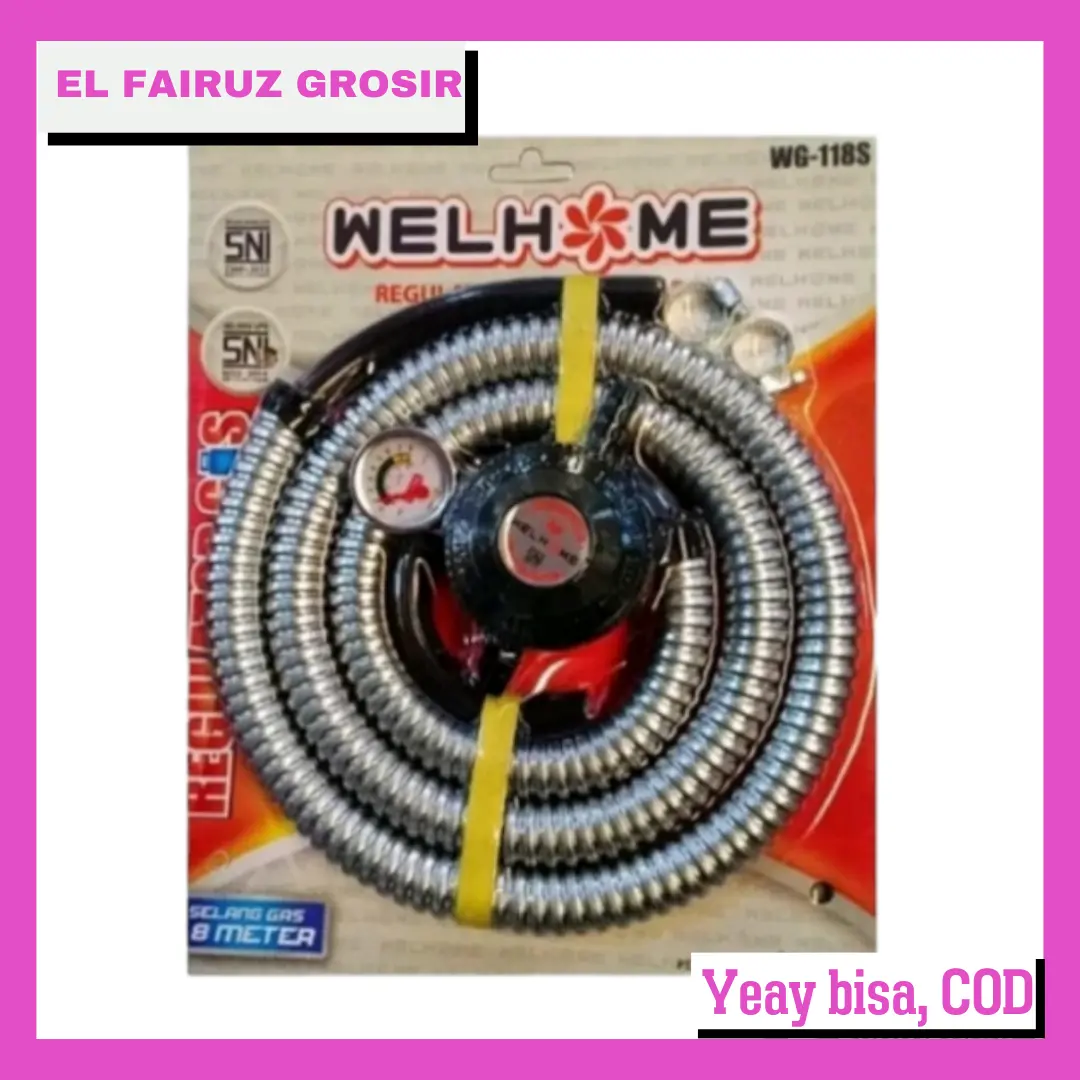 ELFAIRUZ PAKET REGULATOR GAS + SELANG WELHOME MURAH