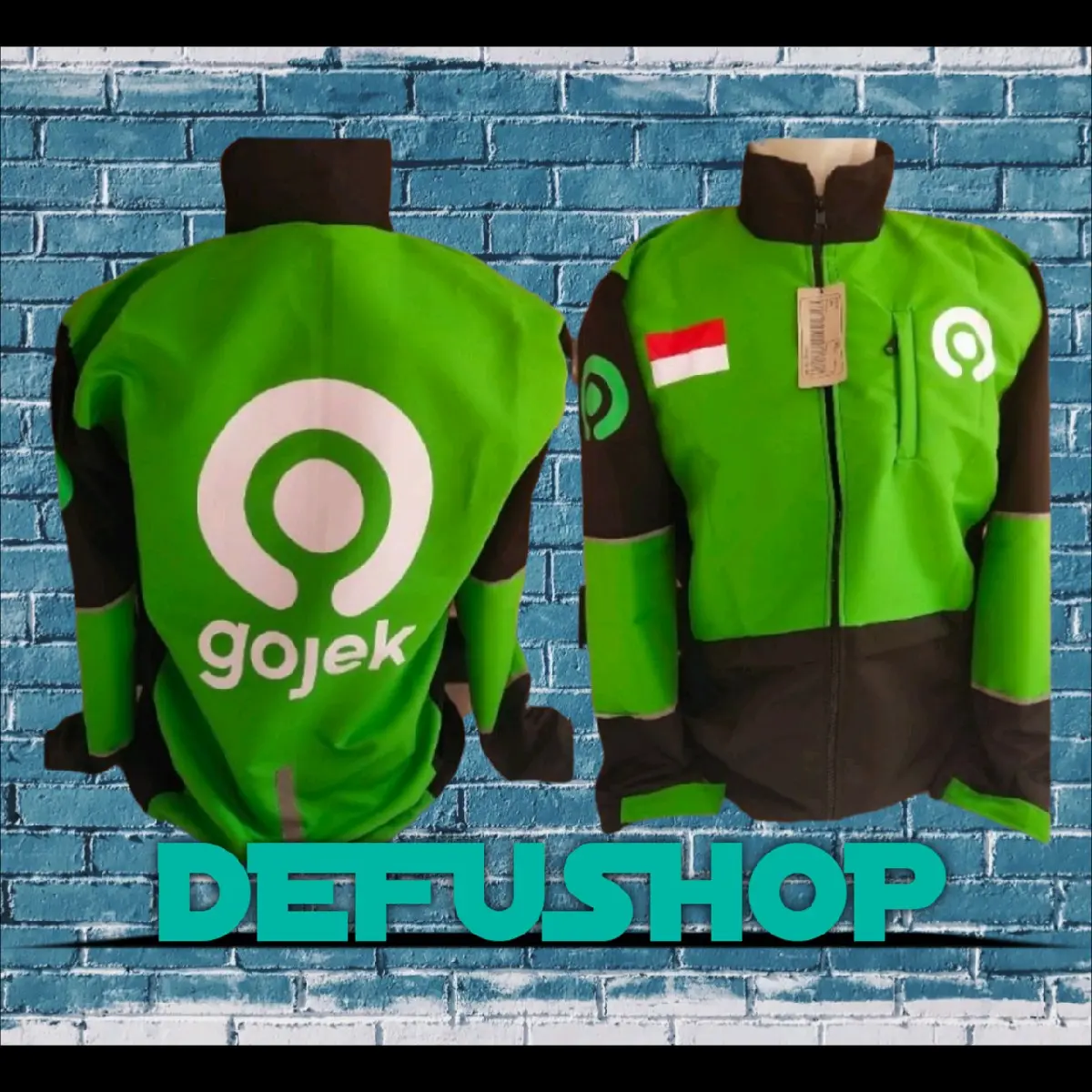 Jaket driver ojol g0jek Garuda berkualitas terbaru Musim dingin Musim dingin Katun Santai Kain Nyaman